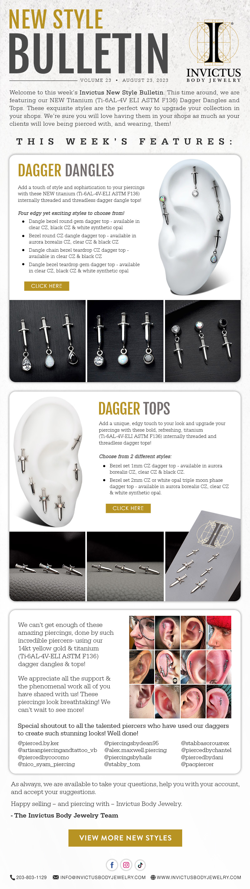 Invictus New Style Bulletin – Volume 23