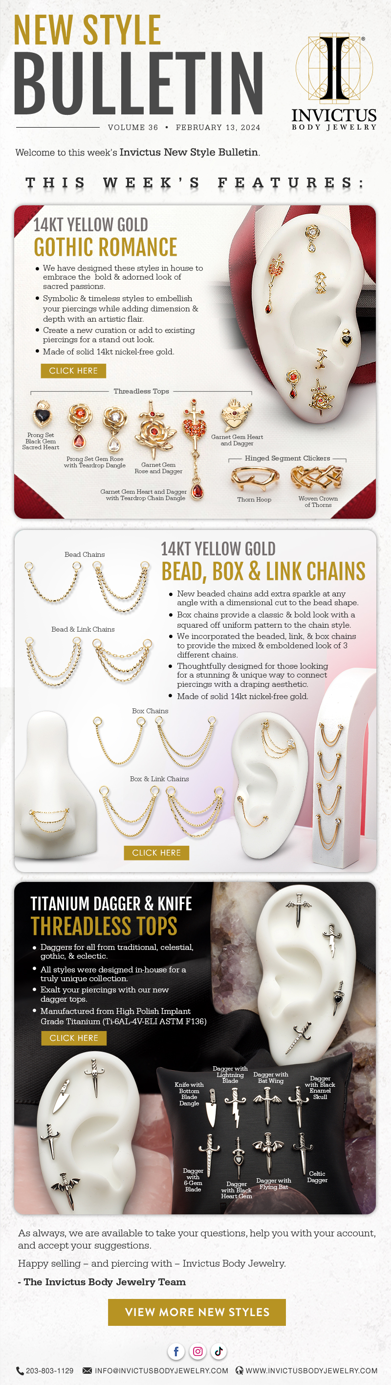 Invictus New Style Bulletin – February 13, 2024