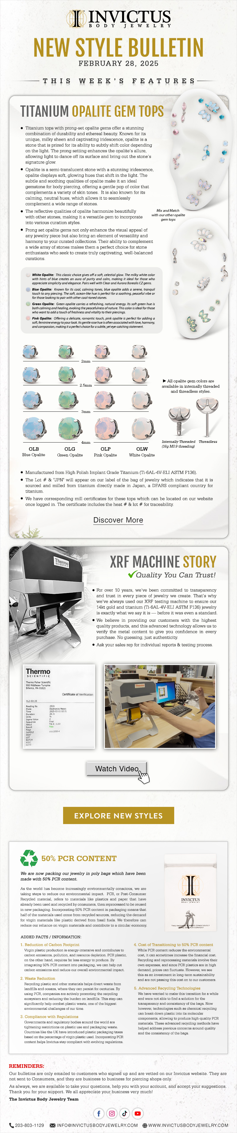 Mix & Match with our New Opalite Gem Tops!